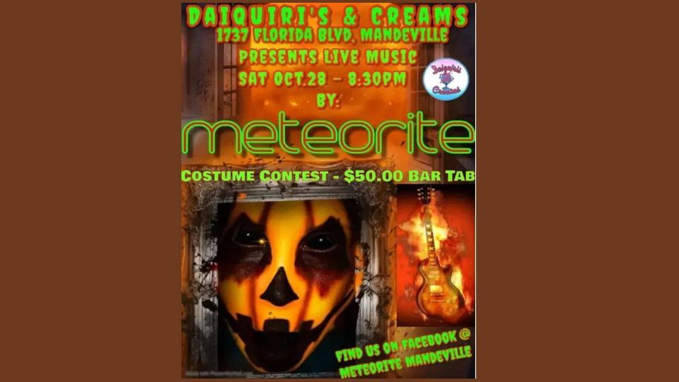 Halloween Party with Live Music by Meteorite Daiquiris and Creams of