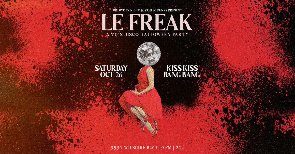 Le Freak: A 70's Disco Halloween Party