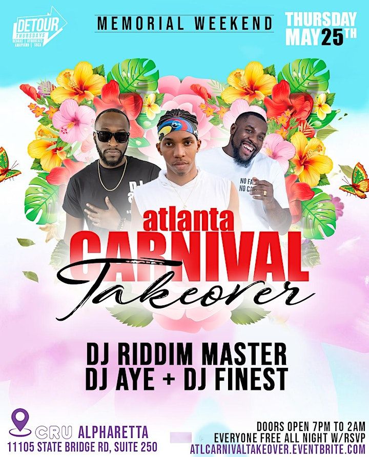 Atlanta Carnival Takeover Caribbean & Afro Party CRU Lounge