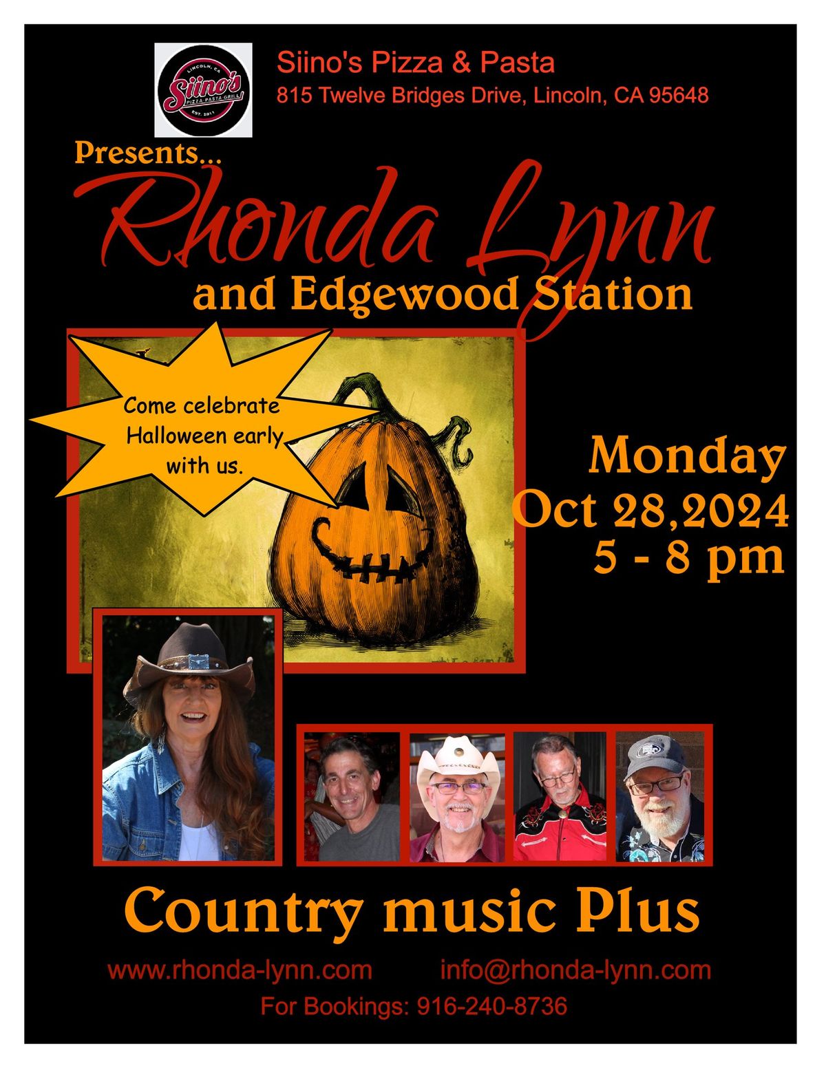 Rhonda Lynn & Edgewood Station at Siino's Pizza, Pasta & Grill