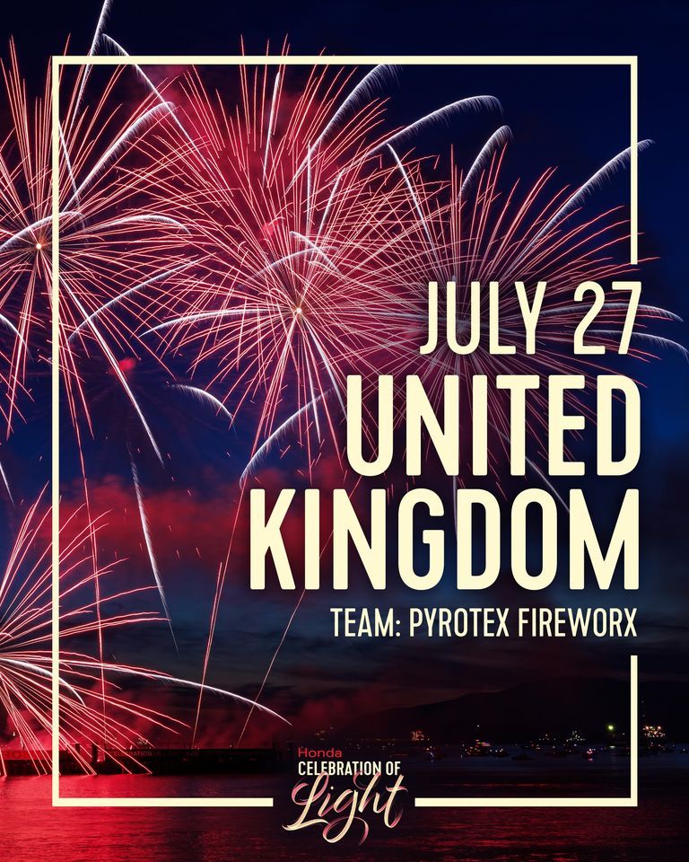 Honda Celebration of Light - July 27th - United Kingdom