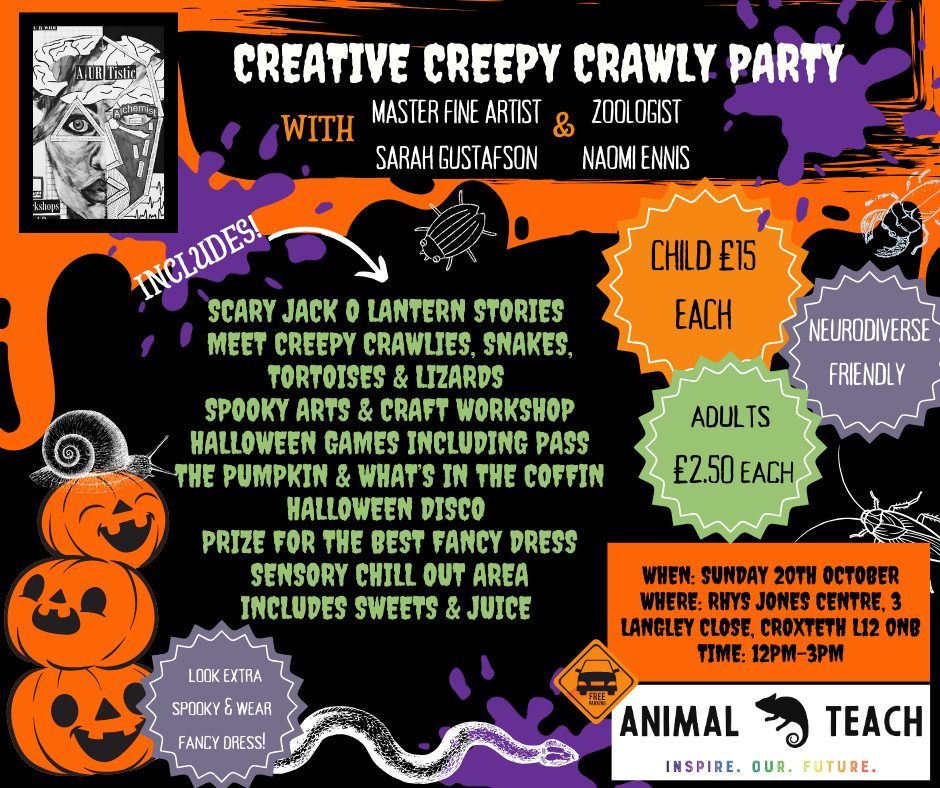 Creative Creepy Crawly Party with Animal Teach and A.Ur.Tistic