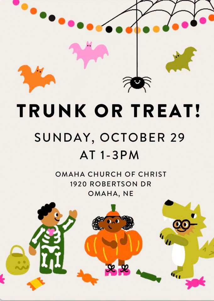 Trunk or Treat Omaha Church of Christ October 29, 2023