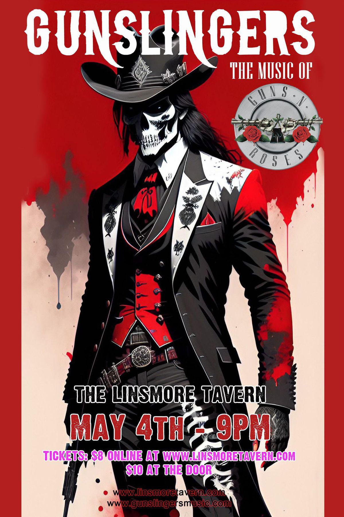 Guns \u2018N Roses Tribute Night returns to the Linsmore Tavern with Gunslingers!