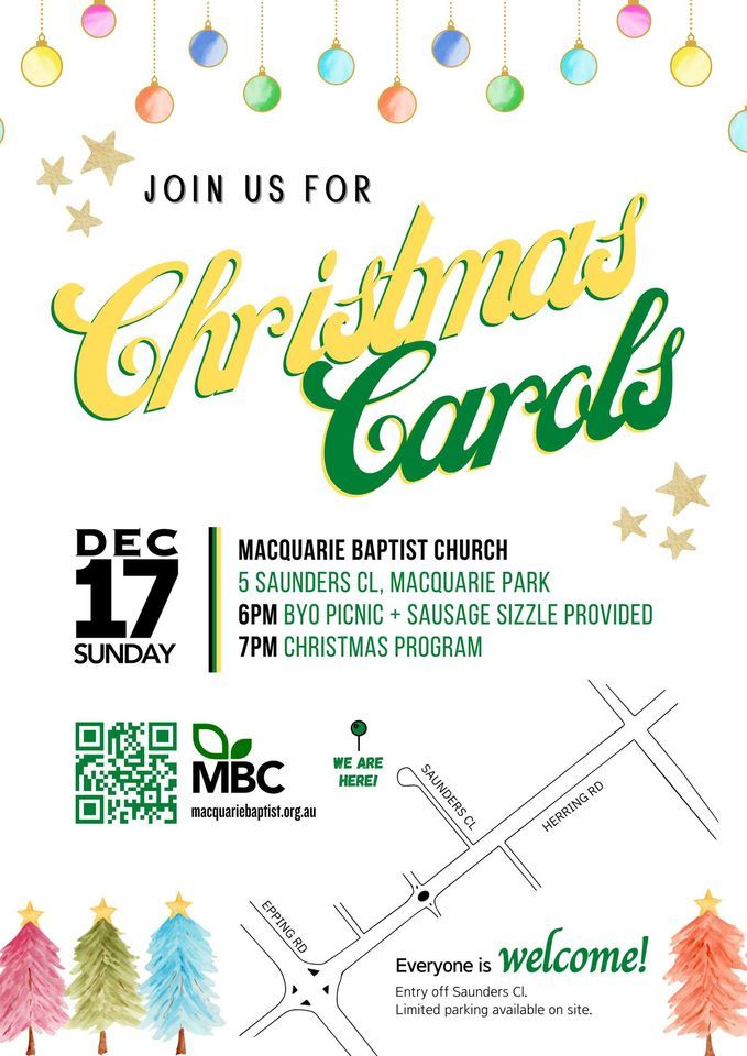 MBC Christmas Carols 2023 | Macquarie Baptist Church, Castle Hill, NS ...