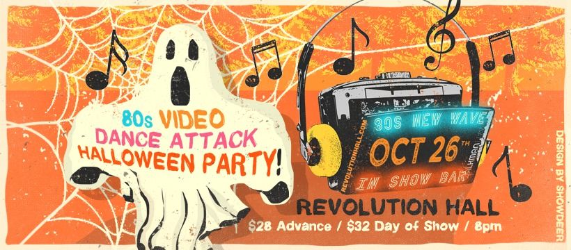 80s Video Dance Attack MONSTER 2-Room Halloween Party!