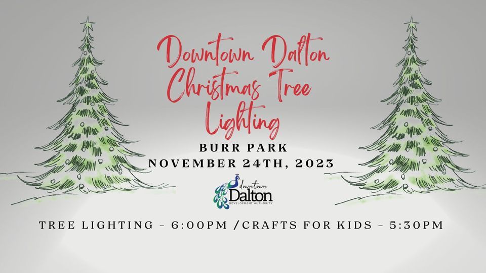 Downtown Dalton Christmas Tree Lighting Burr Performing Arts Park, Dalton, GA November 24, 2023