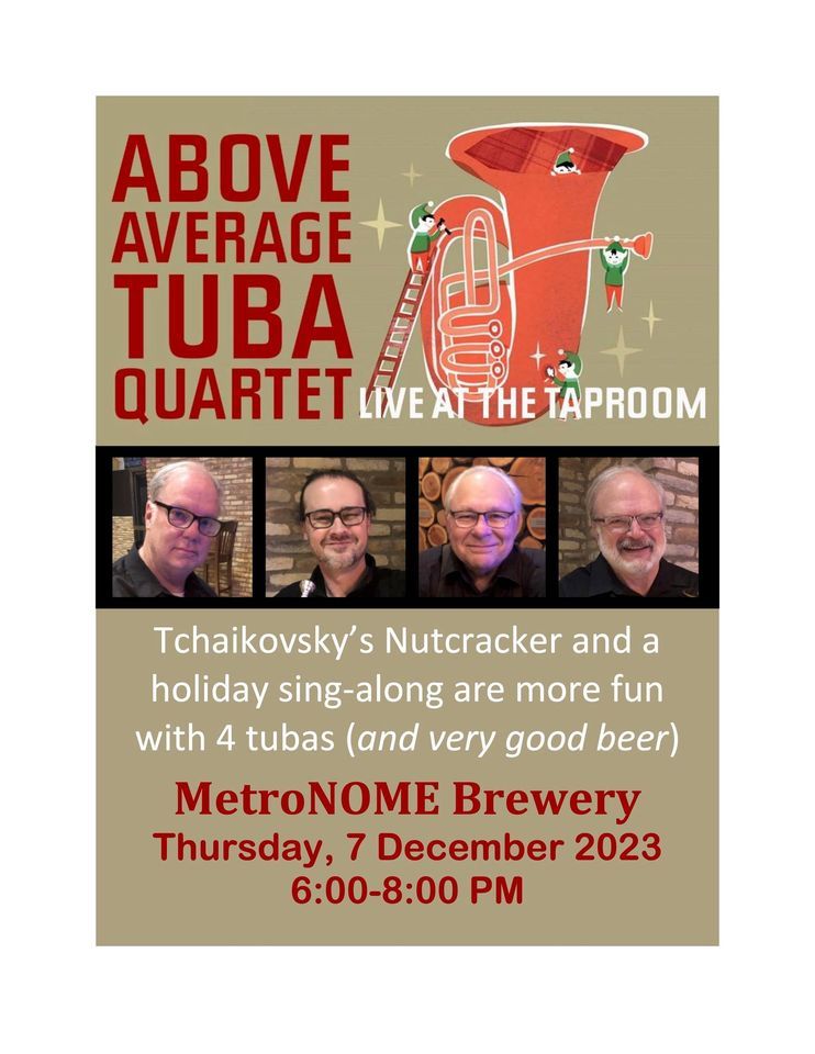 Tuba Christmas w/t ABOVE AVERAGE TUBA QUARTET FREE! MetroNOME