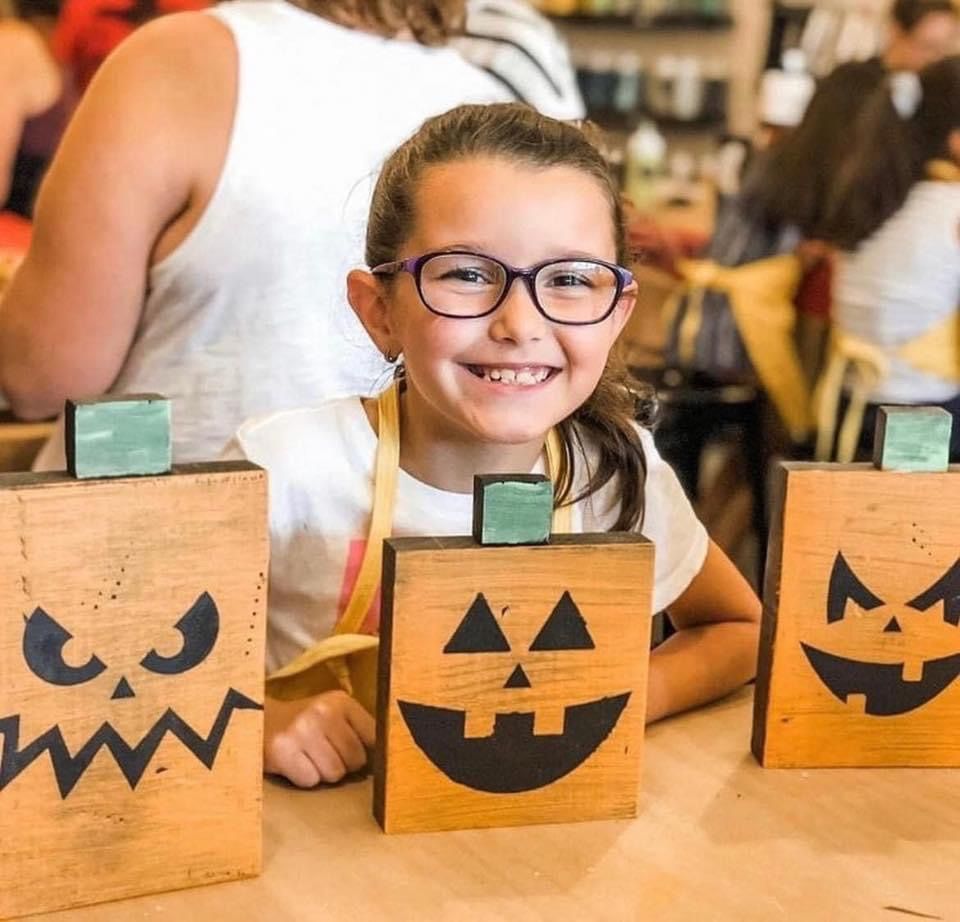 Pumpkin Trio and Halloween Make & Take Board and Brush Waco, TX