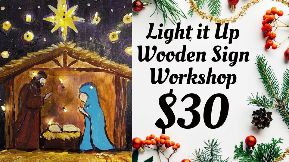 Light it up Holy night Uncle Dave's Art Studio, Leechburg, PA