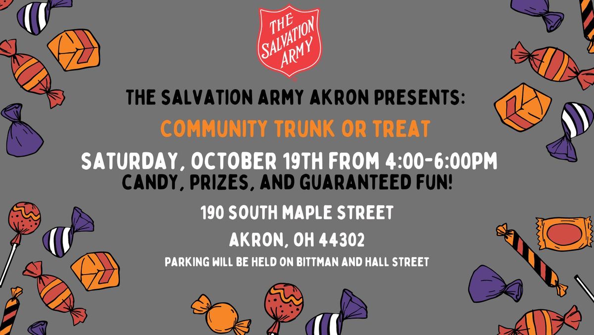 Trunk or Treat at The Salvation Army!