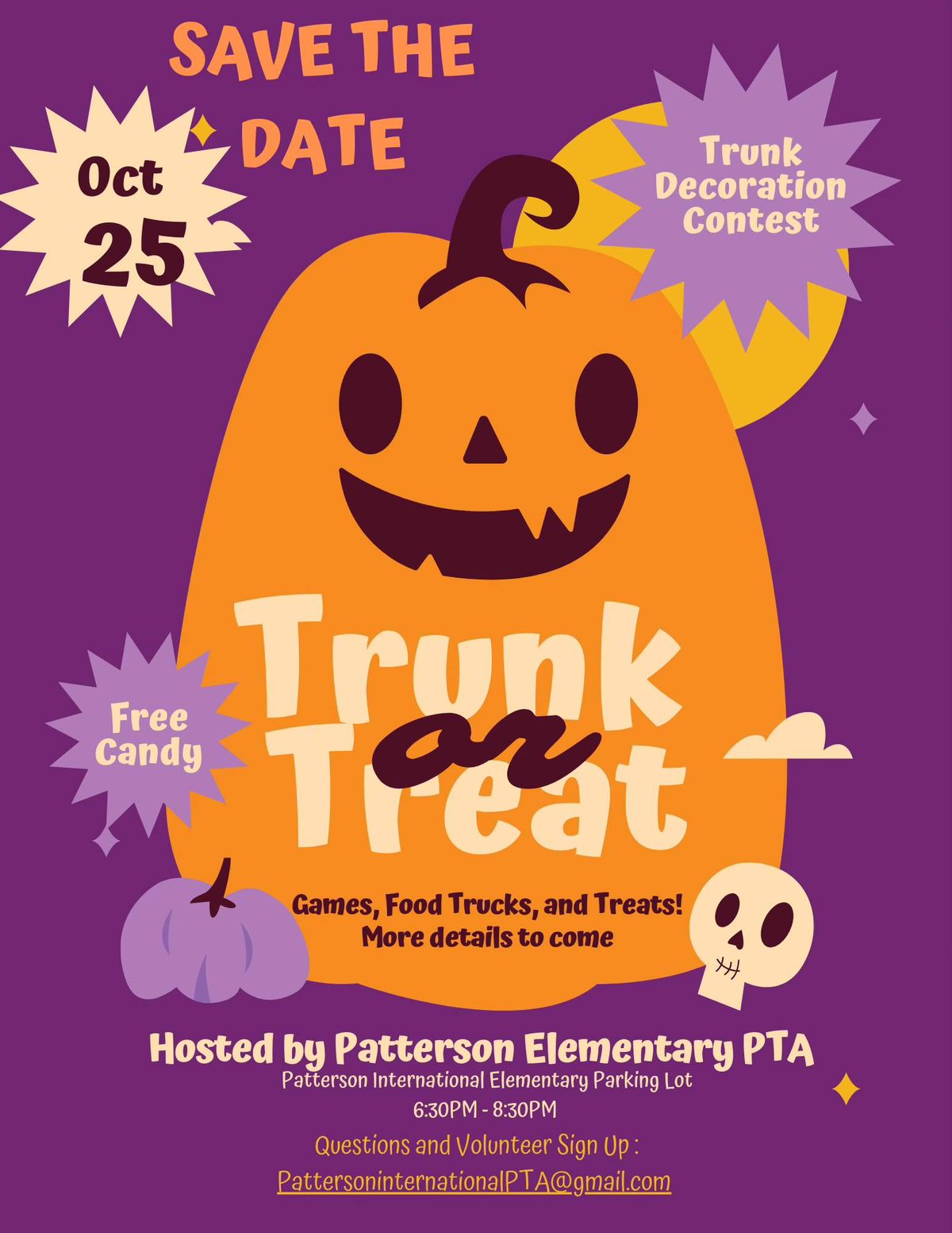 Patterson Elementary Trunk or Treat