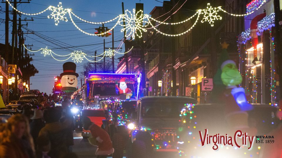 Parade of Lights & Magical Christmas Fireworks Show Virginia City, NV