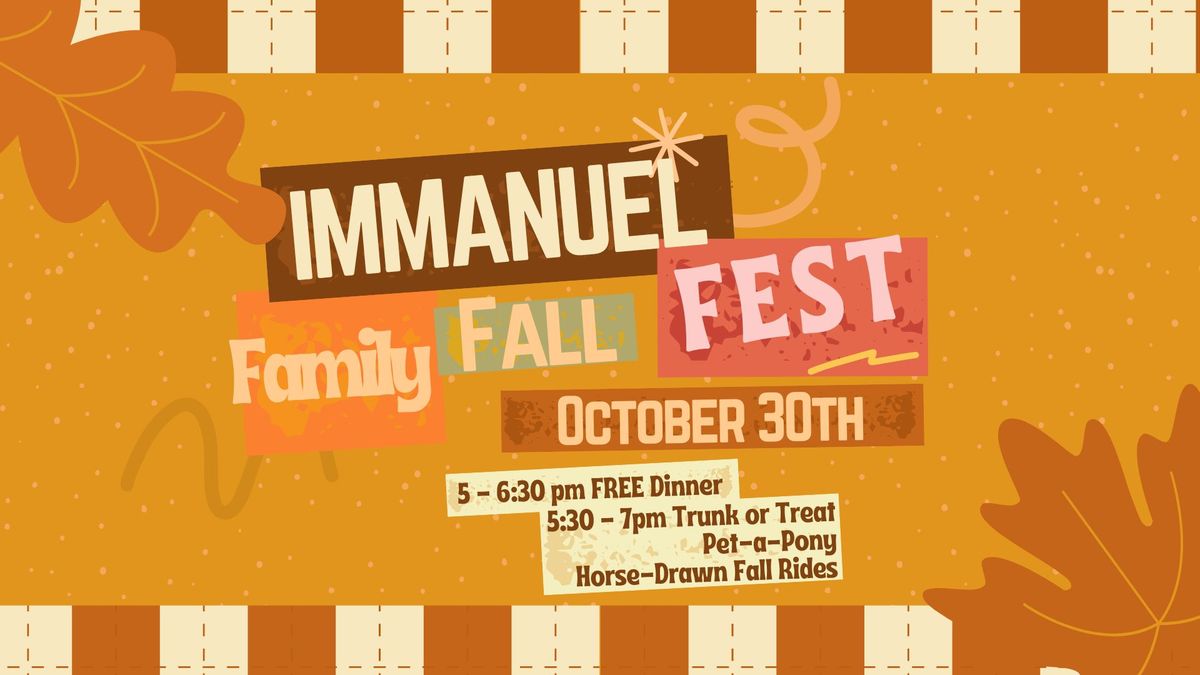 Immanuel's Family Fall Fest 2024