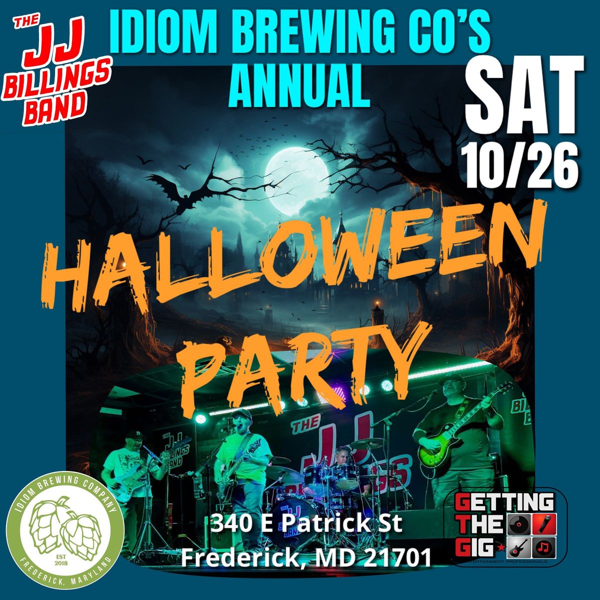 Halloween Party with JJ Billings Band *Free Event*