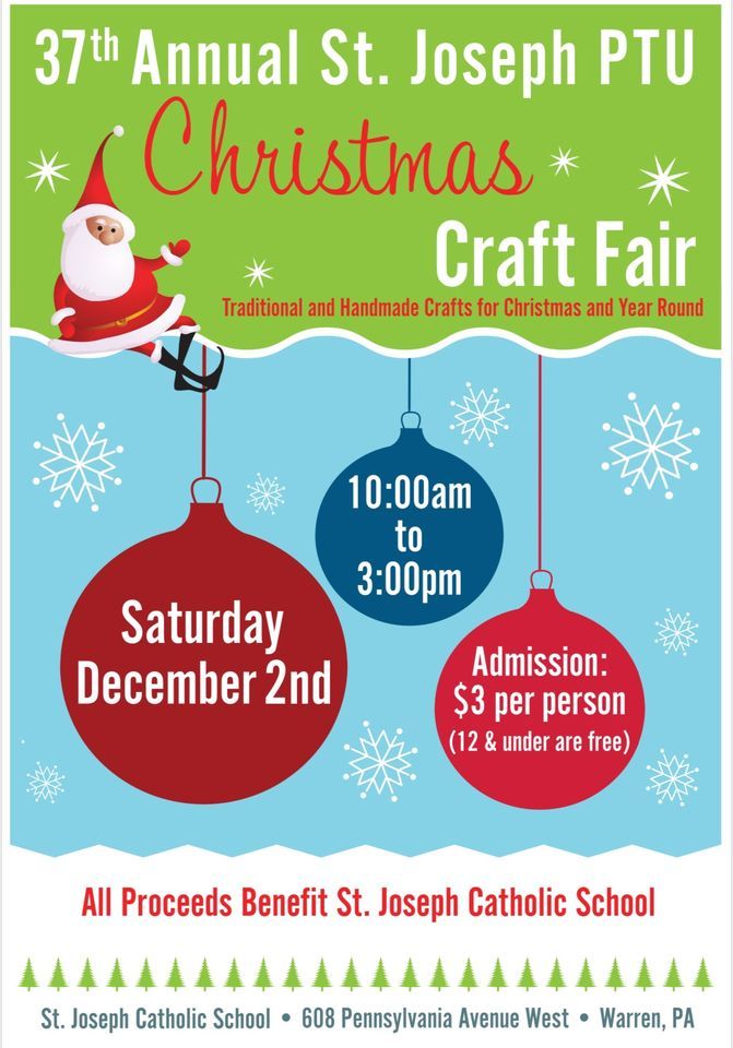 37th Annual St. Joseph PTU Christmas Craft Fair St Joseph Catholic