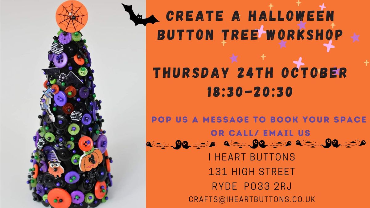 Create a Halloween Button Tree Workshop