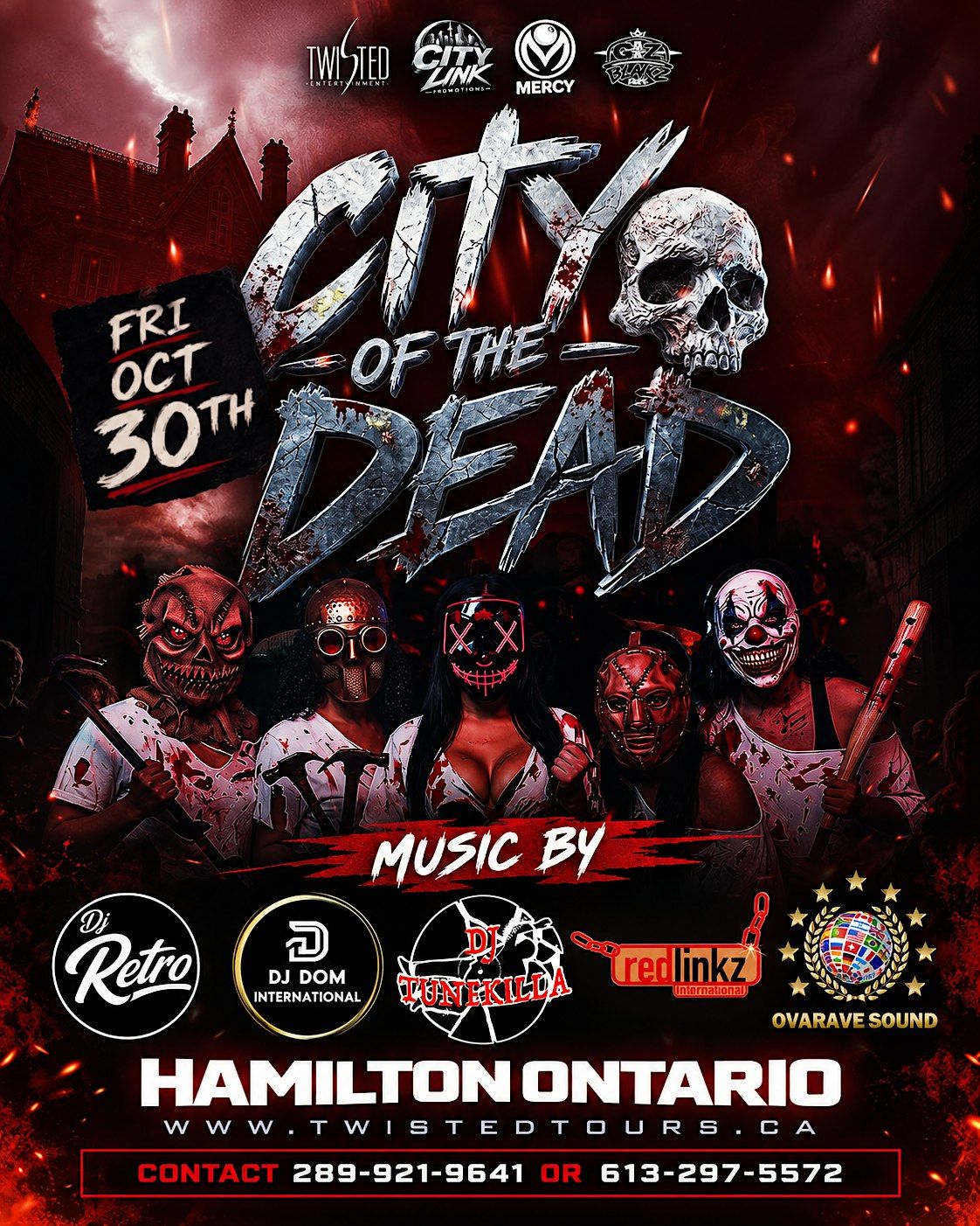 City of Dead Halloween: Halloween Dance Party in Hamilton, Fri Oct 30 ...