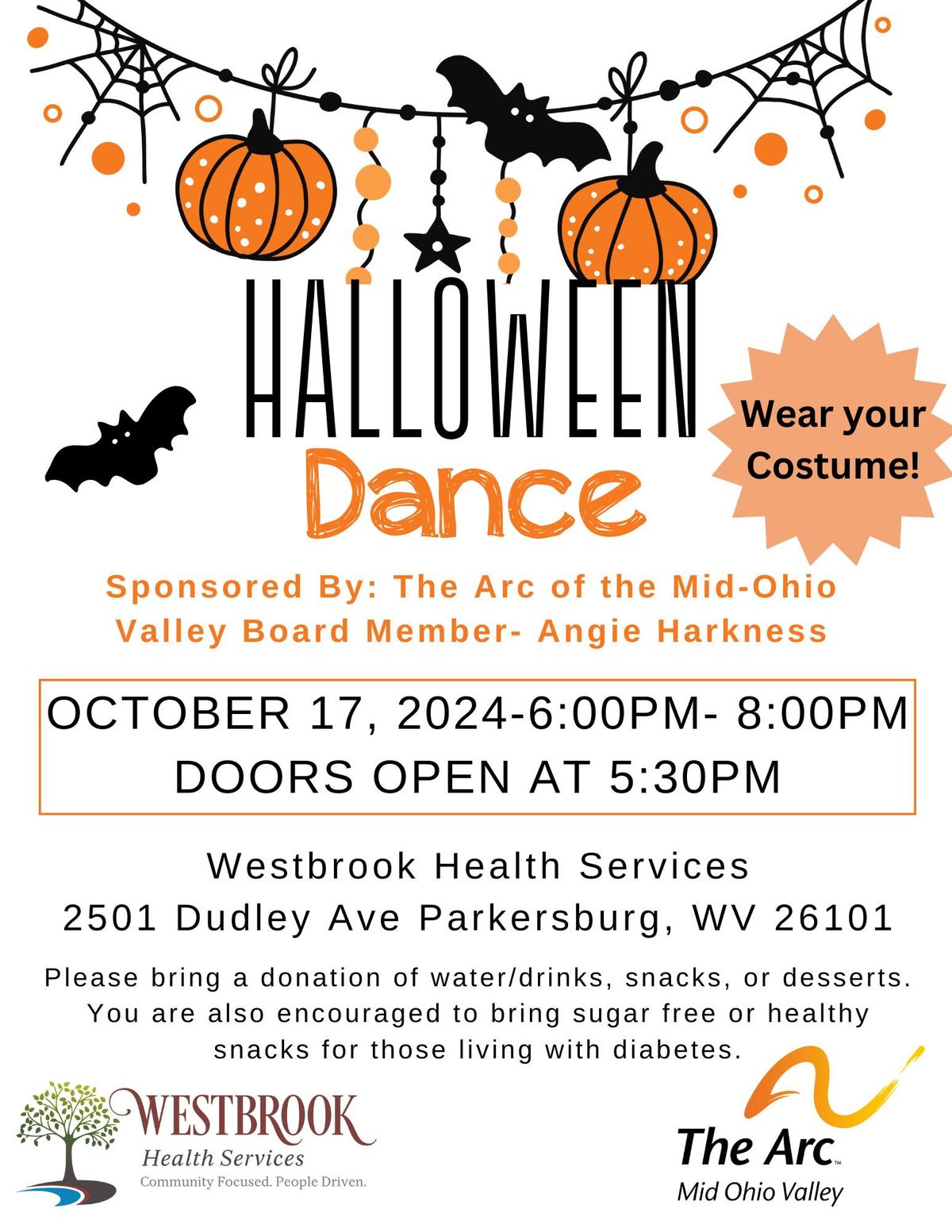 Halloween Dance 2501 Dudley Ave, Parkersburg, WV 261012637, United