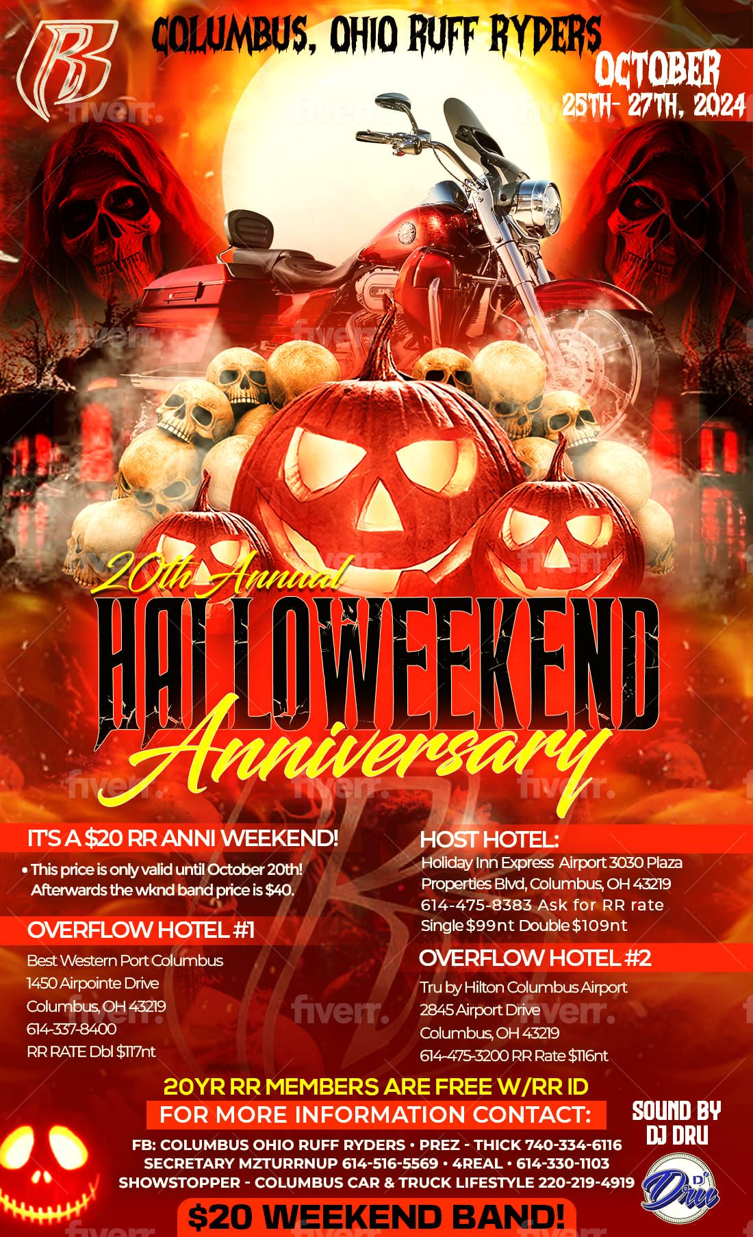 Columbus Ohio Ruff Ryders 20th Anniversary Annual Halloweekend 