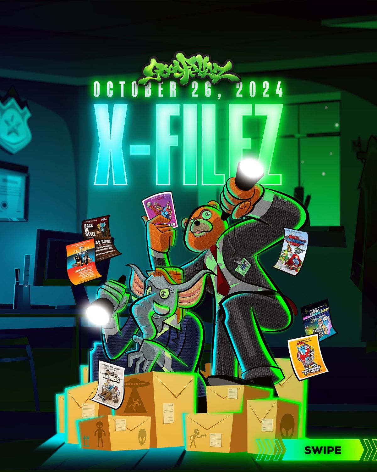 Goodfellaz presents X-FILEZ - 3 ROOMS, ALL AGES, KAYLENE SC@R! CAPITAL J & MC JD! CIRCUIT WITCH!