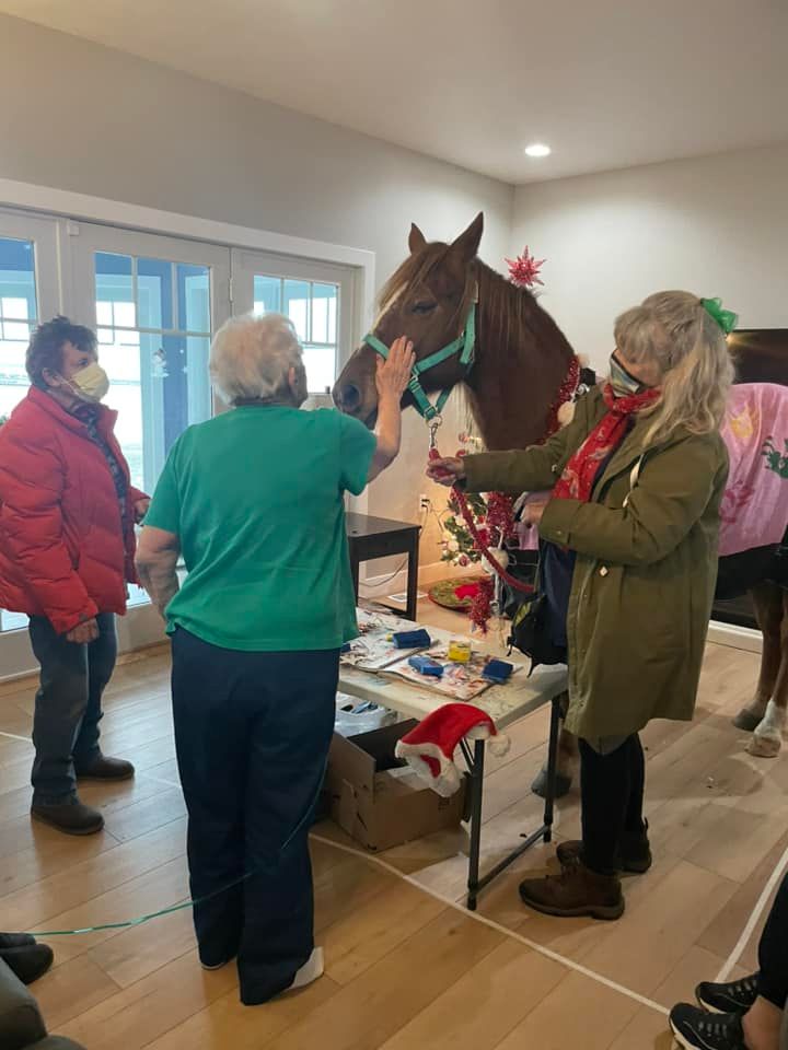 The Painting Pony Christmas Party! Cedar Cove Assisted Living