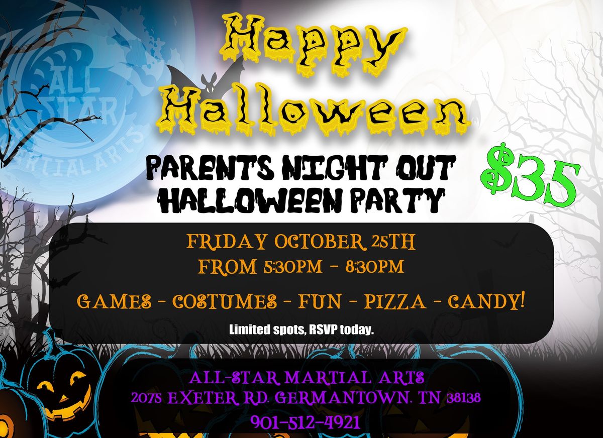 Super fun Halloween Party - Parents Night Out