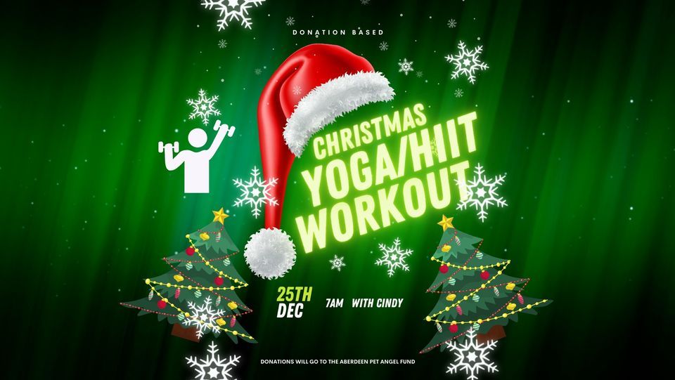 Donation Based Christmas Morning Hot Yoga HIIT workout with Cindy Fit and Fire Studios with