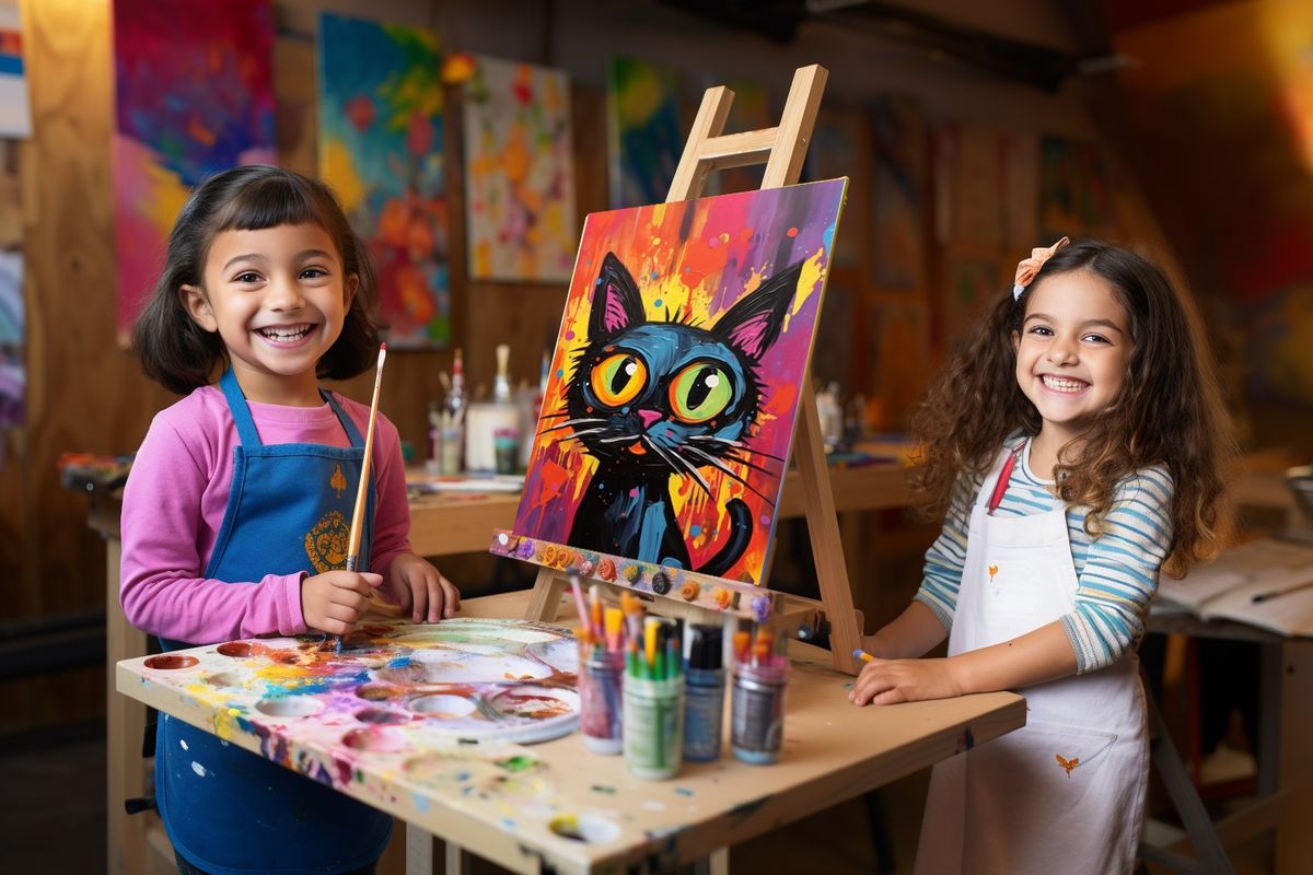 Kids Paint - Halloween Event \u201cSpooky Kitty\u201d