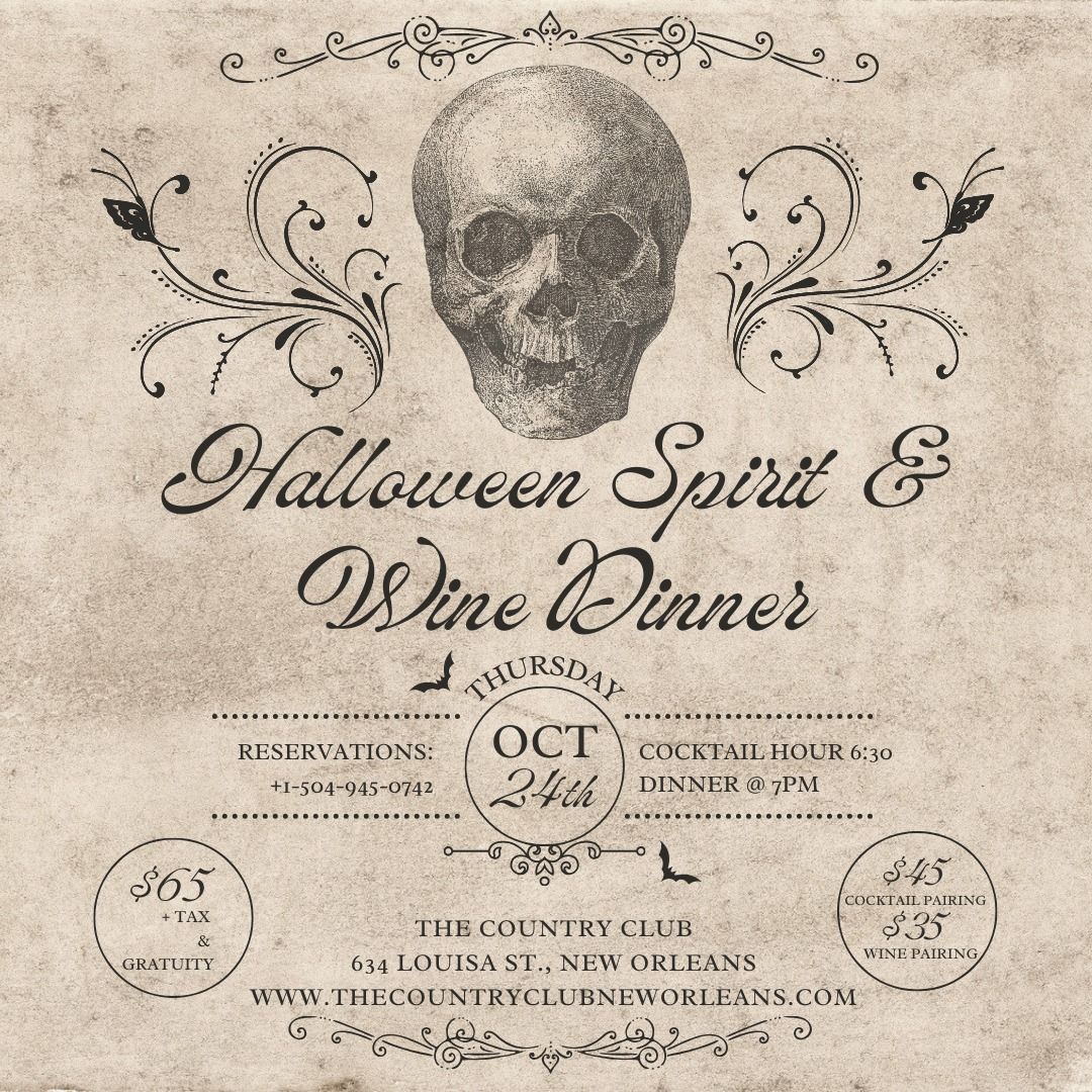 Halloween Spirit & Wine Dinner