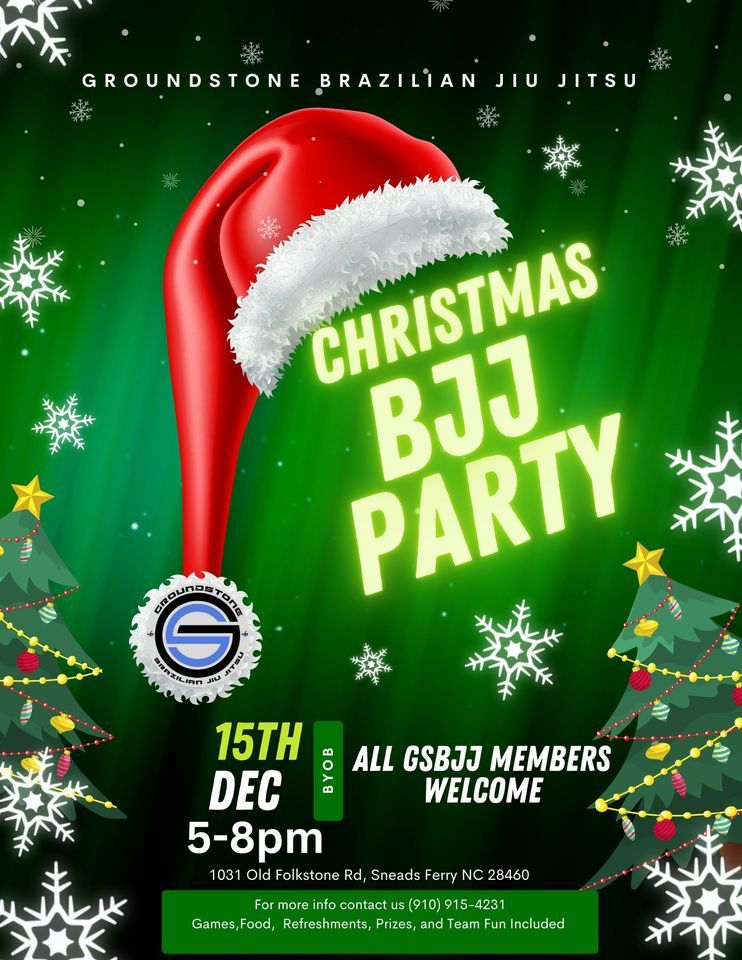 GSBJJ Christmas BJJ Party Groundstone Brazilian Jiu Jitsu, Sneads