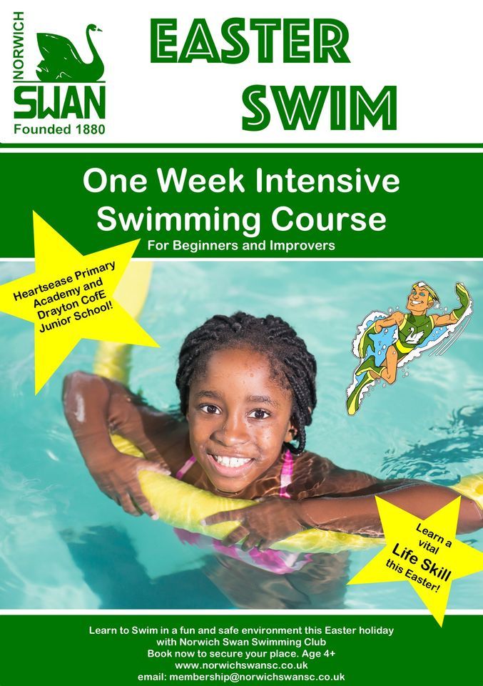 Norwich Swan Learn to Swim - Easter Holiday 4 day course at Drayton Junior School