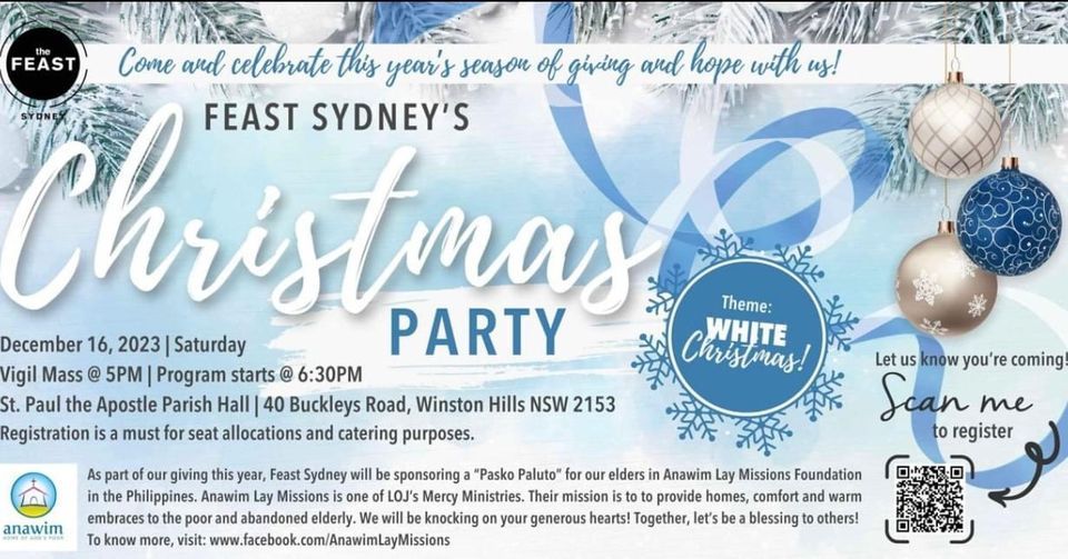 The Feast Sydney White Christmas Party ? St Paul the Apostle Parish
