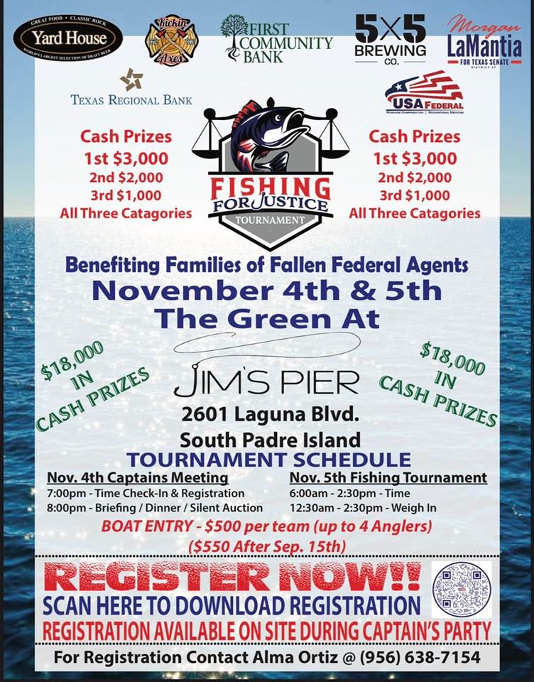 First Annual Fishing For Justice Tournament | 2601 Laguna Blvd, South Padre  Island, TX 78597, United States | November 4 to November 5