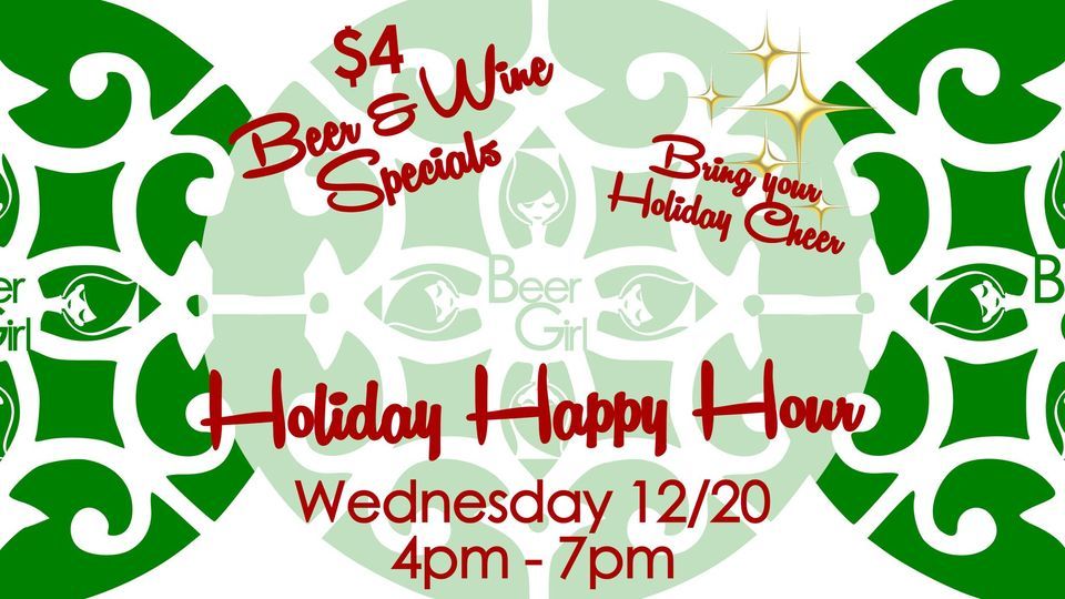 Xmas Holiday Happy Hour Beer Girl, Growlers & Atlanta, GA