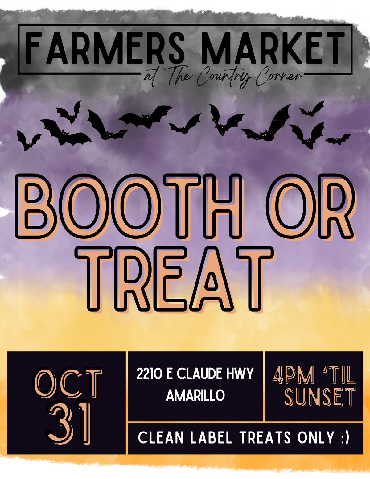 BOOTH OR TREAT @ the Market!