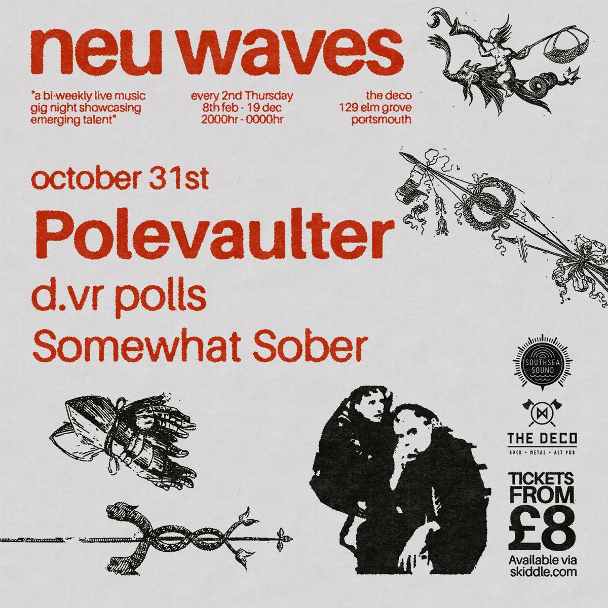 neu waves #118- Spooky Special with Polevaulter \/ d.vr polls \/ Somewhat Sober plus Deco DJs