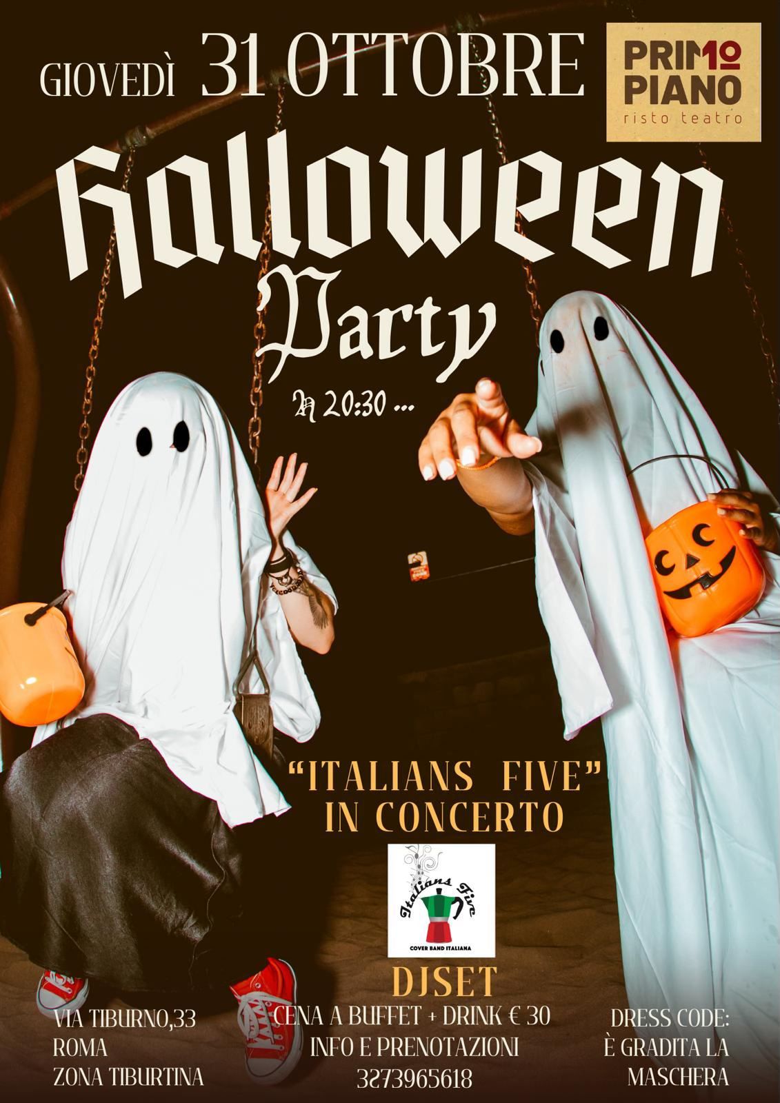 \ud83d\udc7b\ud83c\udf83 HALLOWEEN PARTY \ud83c\udf83\ud83d\udc7b IN MASCHERA a Roma