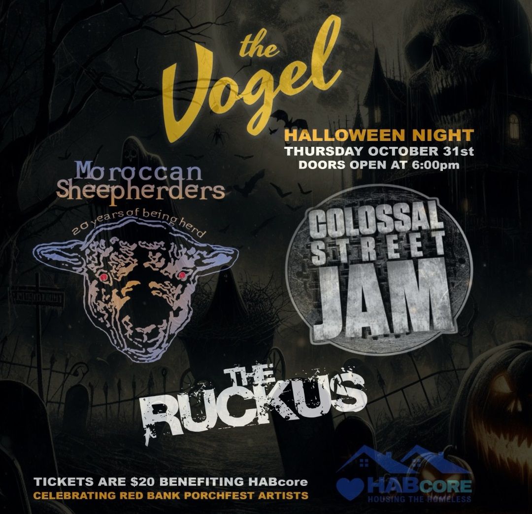 Red Bank Porchfest Halloween Party featuring Moroccan Sheepherders, Colossal Street Jam & The Ruckus