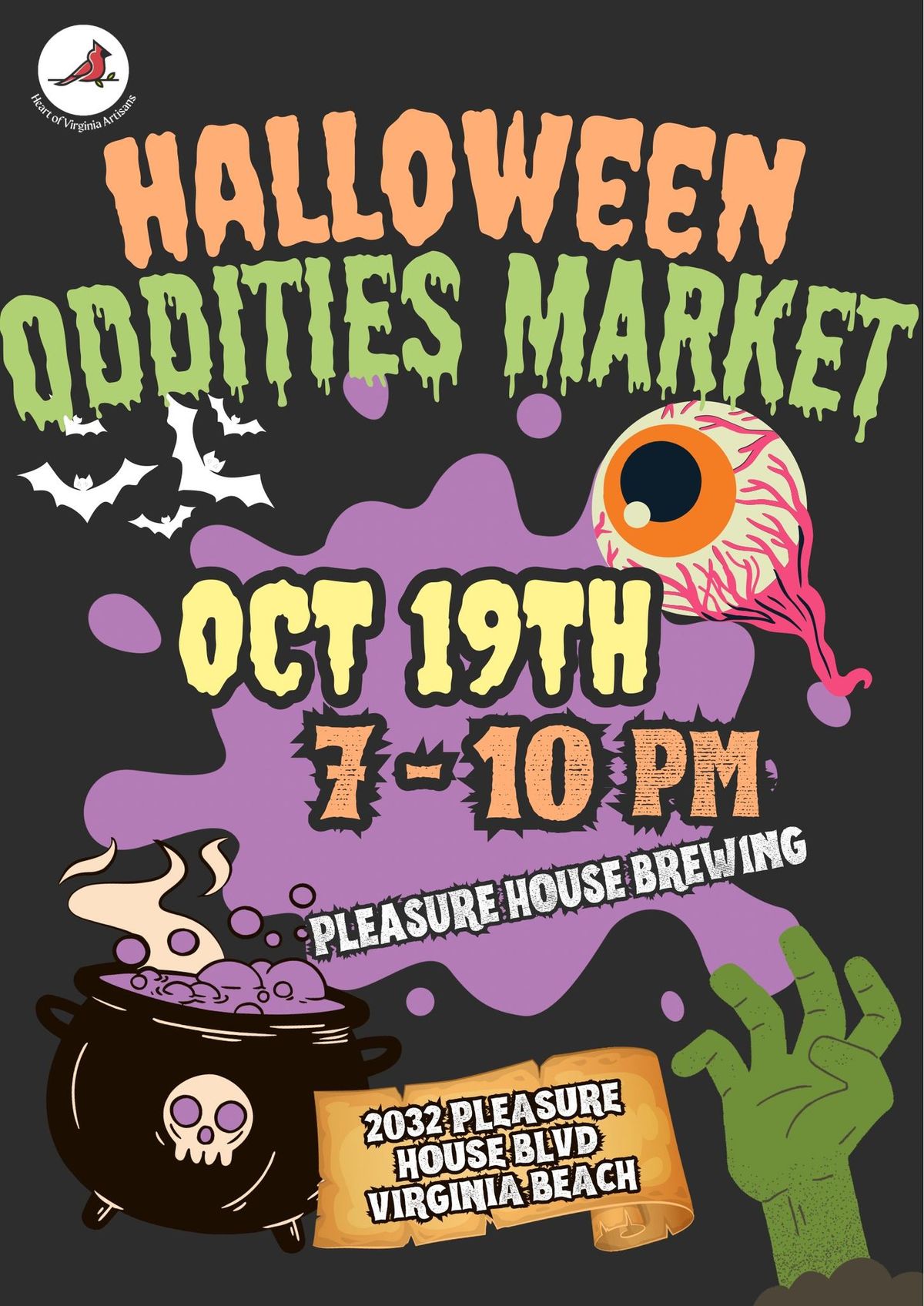 Halloween Oddities Market at Pleasure House Brewing