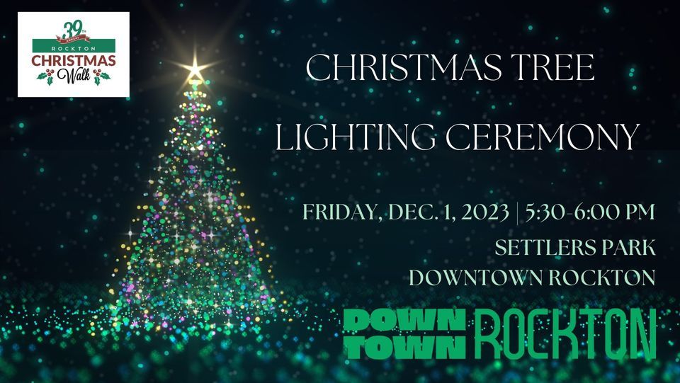 Rockton Christmas Walk Settlers Park Tree Lighting Settler's Park