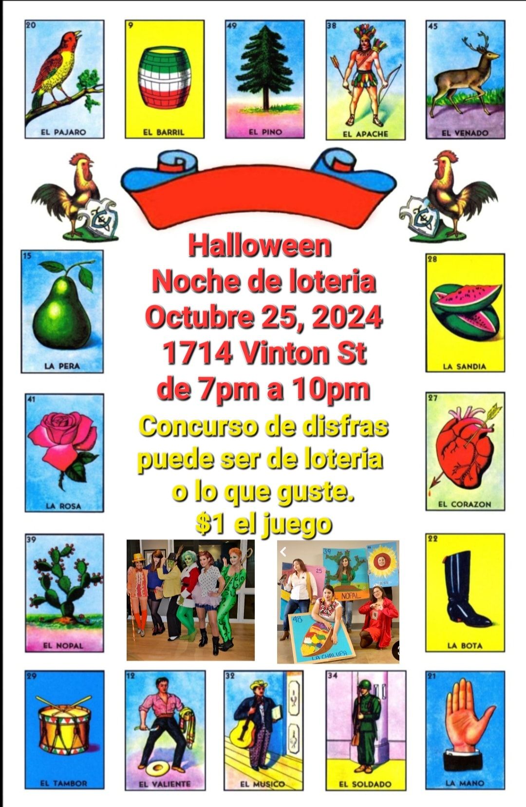 Halloween Noche de Loteria