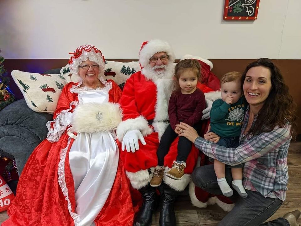 Ice Cream with Santa and Mrs Claus Nicky 2 Scoops Ice Cream Parlor
