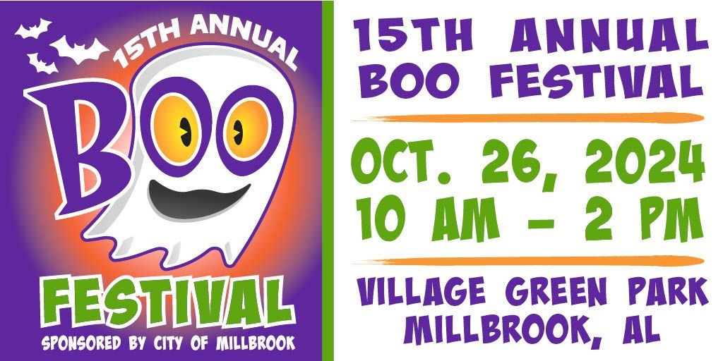 CITY OF MILLBROOK 15TH ANNUAL BOO FESTIVAL 