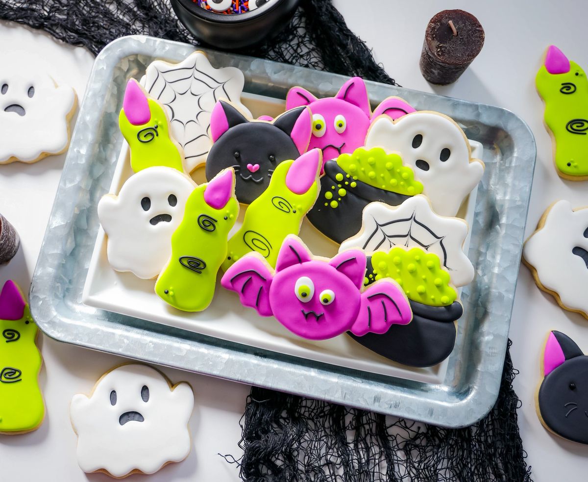 Glow In The Dark Halloween Sugar Cookie Decorating Class