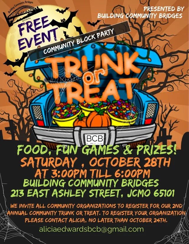 BCB trunk or treat Building Community Bridges, Jefferson City, MO