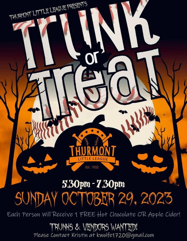 TrUnK Or TrEaT! Thurmont Little League October 29, 2023