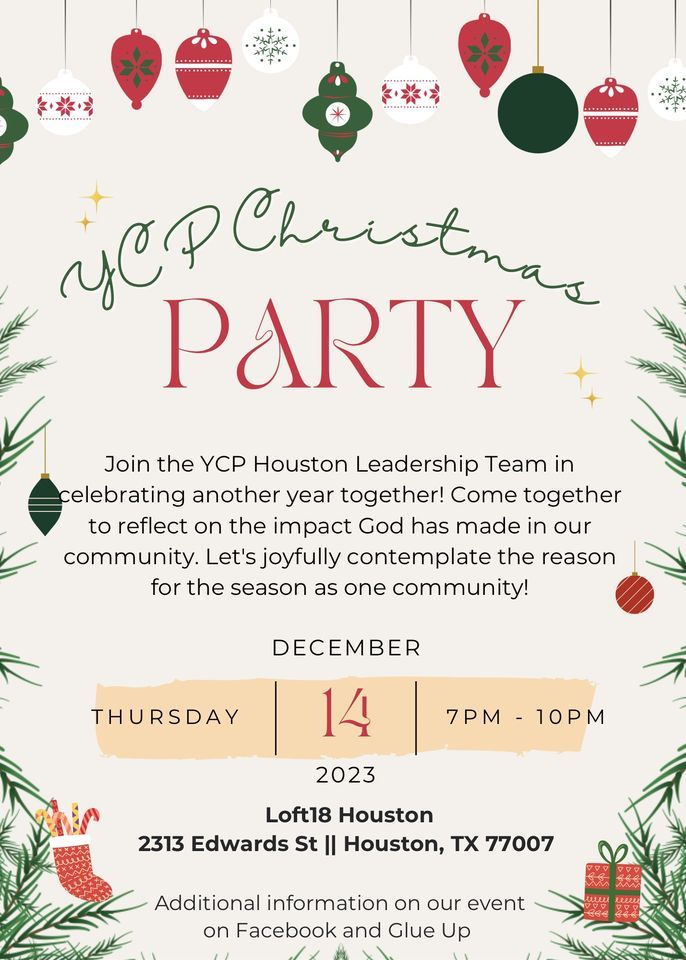 YCP Houston Christmas Party | Loft18 Houston | December 14, 2023