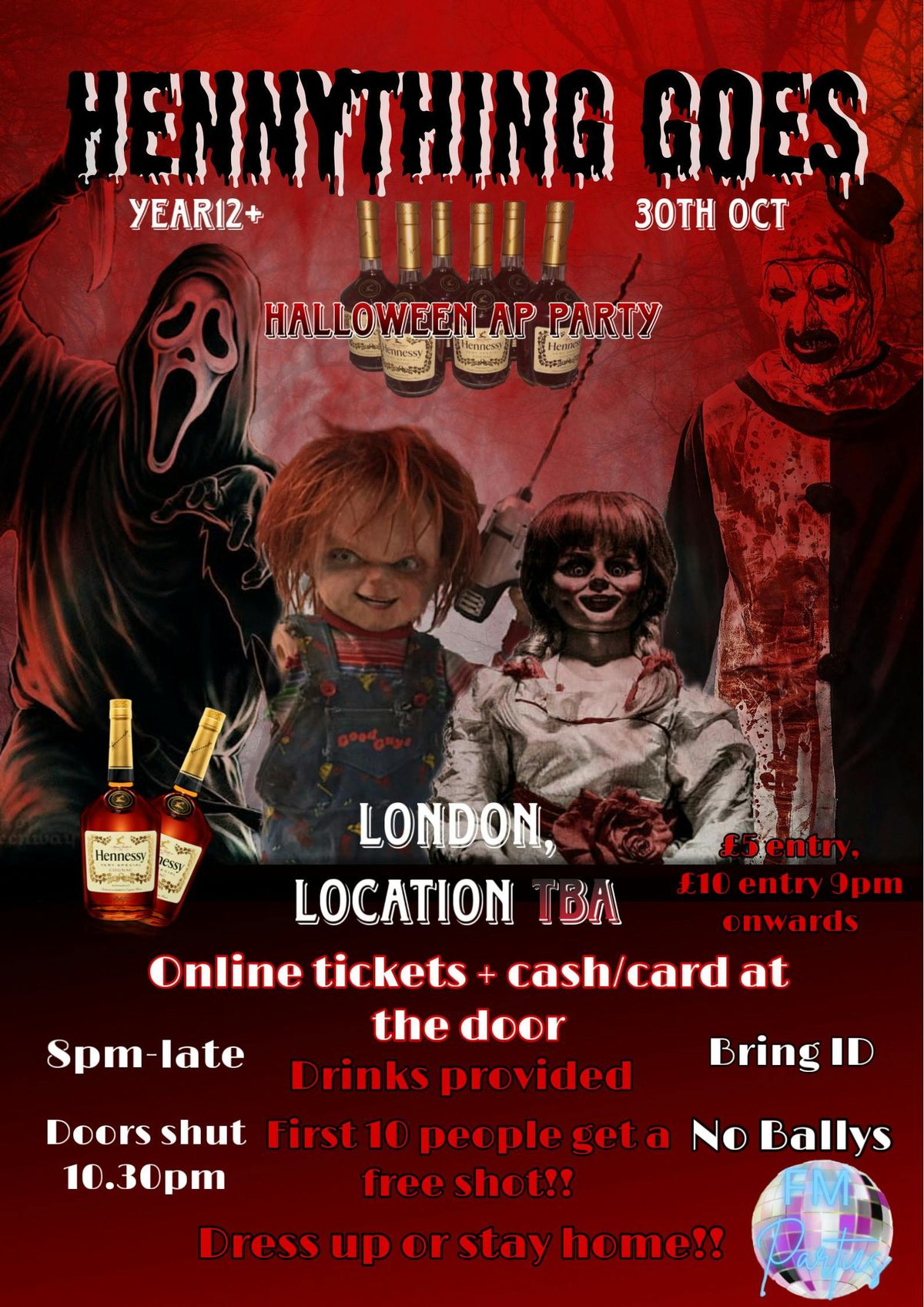 HENNYTHING GOES - halloween party