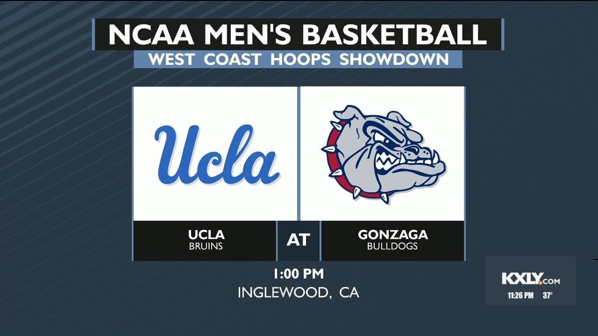 West Coast Hoops Showdown: Gonzaga Bulldogs vs. UCLA Bruins